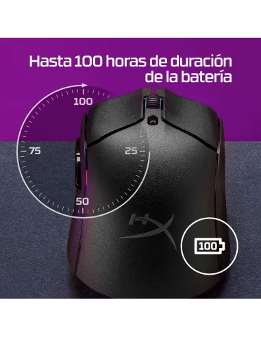 HyperX Pulsefire Haste 2 6N0A9AA Ratón Gaming Inalámbrico Blanco