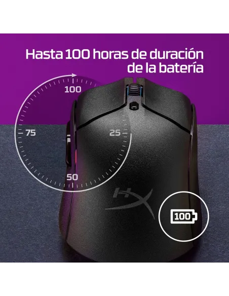 HyperX Pulsefire Haste 2 6N0A9AA Ratón Gaming Inalámbrico Blanco