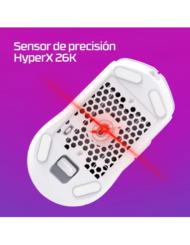 HyperX Pulsefire Haste 2 6N0A9AA Ratón Gaming Inalámbrico Blanco