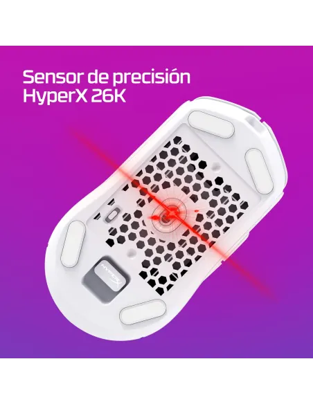 HyperX Pulsefire Haste 2 6N0A9AA Ratón Gaming Inalámbrico Blanco