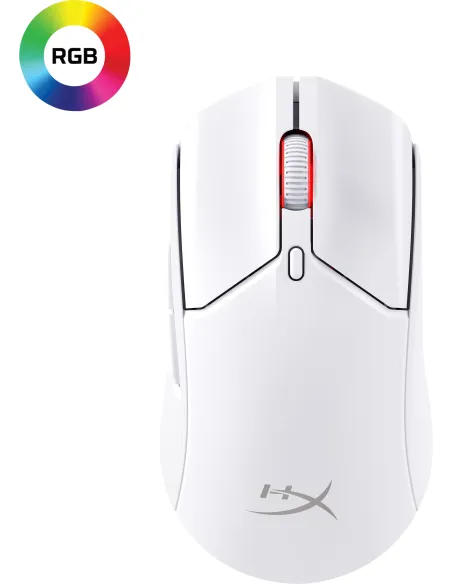 HyperX Pulsefire Haste 2 6N0A9AA Ratón Gaming Inalámbrico Blanco