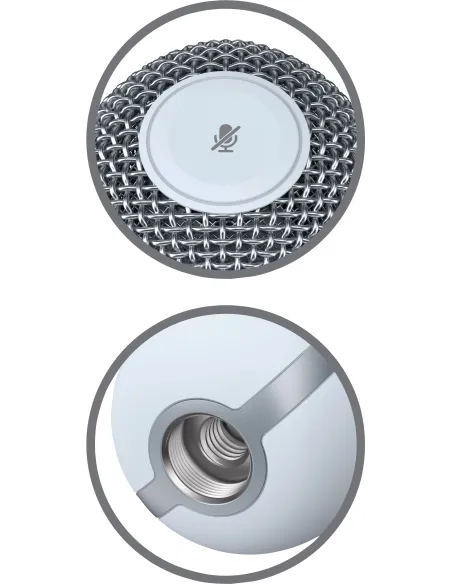 HyperX SoloCast 519T2AA Micrófono USB Blanco