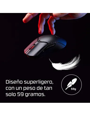 HyperX Pulsefire Haste 2 Mini 7D388AA Ratón Gaming Inalámbrico Negro