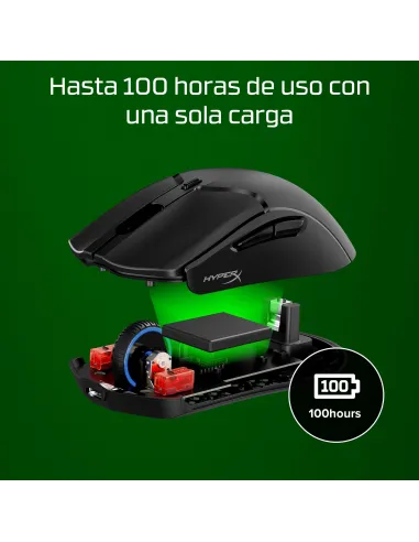 HyperX Pulsefire Haste 2 Mini 7D388AA Ratón Gaming Inalámbrico Negro