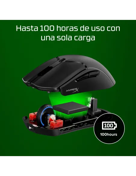 HyperX Pulsefire Haste 2 Mini 7D388AA Ratón Gaming Inalámbrico Negro
