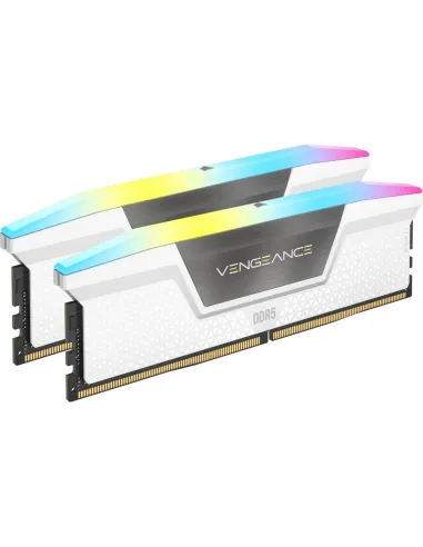 Corsair Vengeance RGB CMH32GX5M2B6400Z32W DDR5 6400MHz 32GB (2x16GB) CL32 Intel XMP 3.0 y AMD EXPO Blanca
