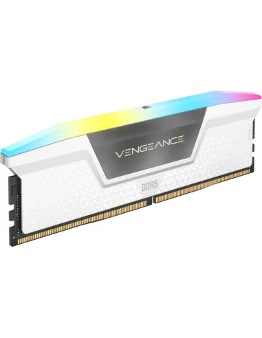 Corsair Vengeance RGB CMH32GX5M2B6400Z32W DDR5 6400MHz 32GB (2x16GB) CL32 Intel XMP 3.0 y AMD EXPO Blanca