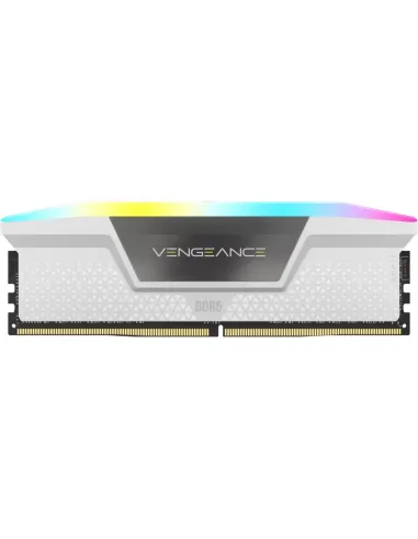 Corsair Vengeance RGB CMH32GX5M2B6400Z32W DDR5 6400MHz 32GB (2x16GB) CL32 Intel XMP 3.0 y AMD EXPO Blanca