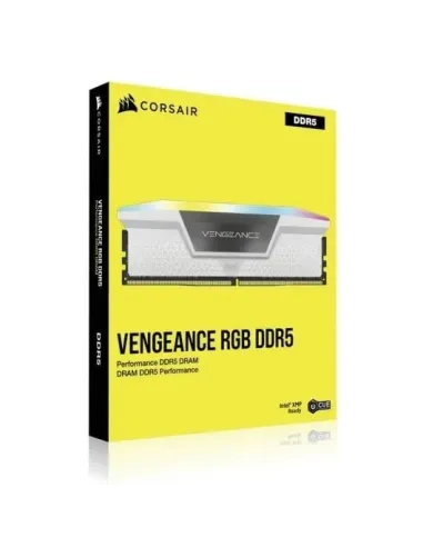 Corsair Vengeance RGB CMH32GX5M2B6400Z32W DDR5 6400MHz 32GB (2x16GB) CL32 Intel XMP 3.0 y AMD EXPO Blanca