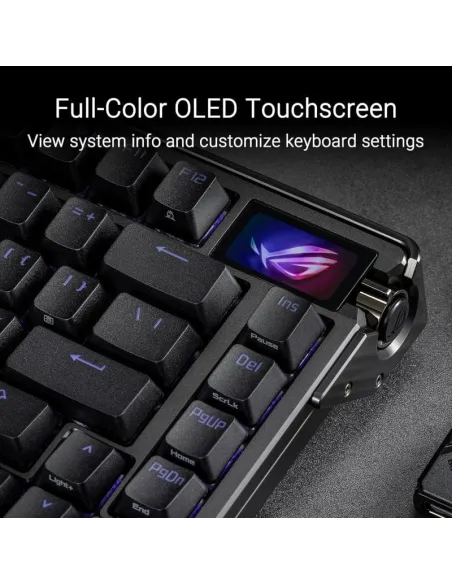 Asus ROG Azoth Extreme 90MP03MA-BKUA01 Teclado Gaming Mecánico Inalámbrico RGB Switch ROG NX Negro Teclado Inglés
