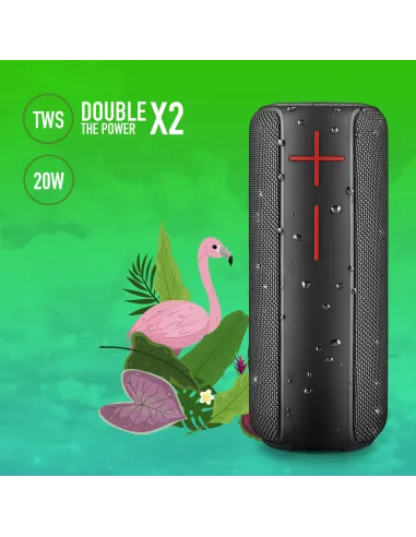 NGS Roller Nitro 2 Black Altavoz Portátil Bluetooth Negro