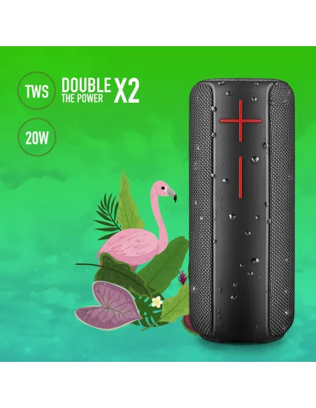 NGS Roller Nitro 2 Black Altavoz Portátil Bluetooth Negro