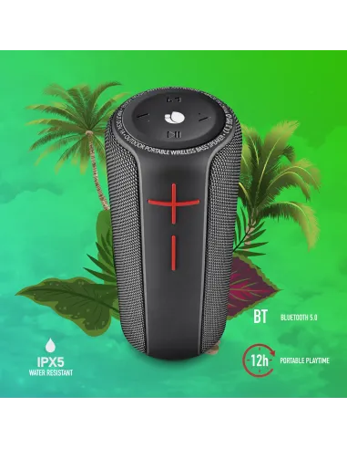 NGS Roller Nitro 2 Black Altavoz Portátil Bluetooth Negro