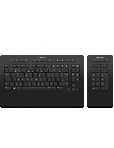 3Dconnexion Keyboard Pro with Numpad Teclado Negro