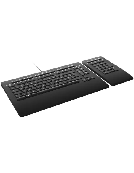 3Dconnexion Keyboard Pro with Numpad Teclado Negro