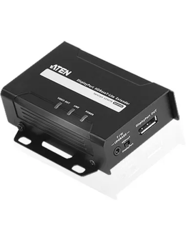 Aten VE901R-AT-G Extensor DisplayPort RJ-45 Cat-6a 70M Negro
