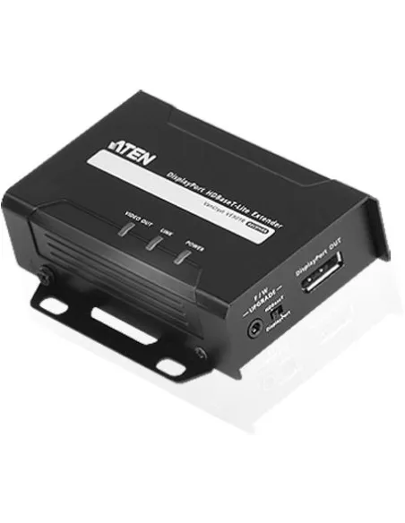 Aten VE901R-AT-G Extensor DisplayPort RJ-45 Cat-6a 70M Negro