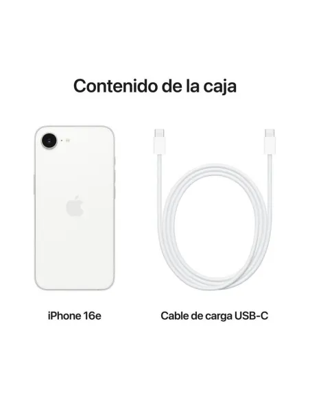 Smartphone Apple iPhone 16e 256GB Blanco