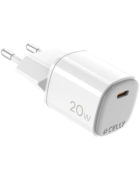 Celly Gan UPTC1USBC20WWH Cargador 20W Blanco
