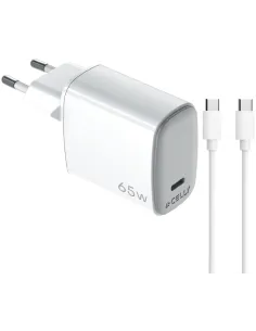Celly Gan UPTC1USBC65WCTC Cargador 65W Blanco-AATCAT0454
