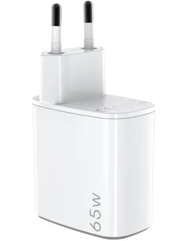 Celly UPTC1USB2USBC65 Cargador USB-C/USB-A Blanco