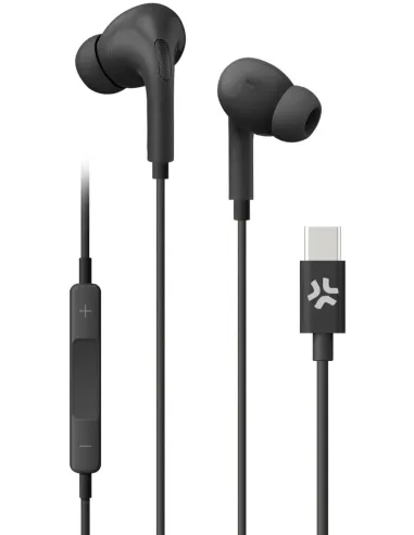 Celly UP1200TYPECBK Auriculares Usb-C Negro