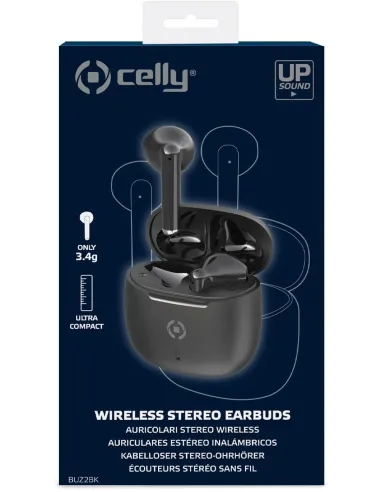 Celly BUZ2BK Auriculares Bluetooth TWS Negros