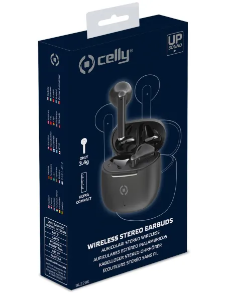 Celly BUZ2BK Auriculares Bluetooth TWS Negros