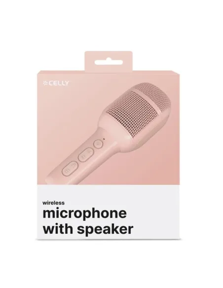 Celly KIDSFESTIVAL2PK Micrófono Inalámbrico para Niños Rosa