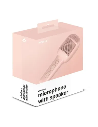 Celly KIDSFESTIVAL2PK Micrófono Inalámbrico para Niños Rosa