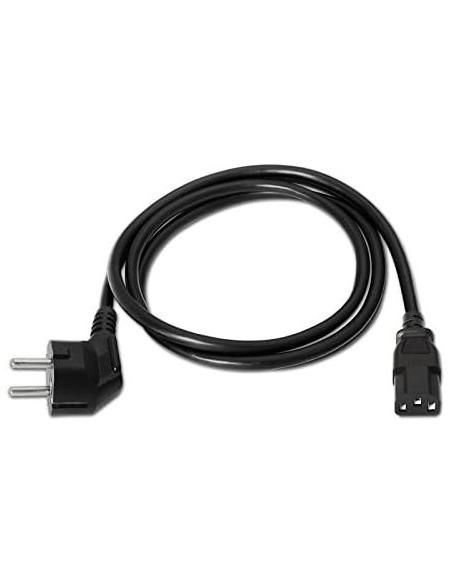 Nanocable 10.22.0102 Cable de Alimentación C13 Hembra a CEE7 Schuko Macho 1.5m