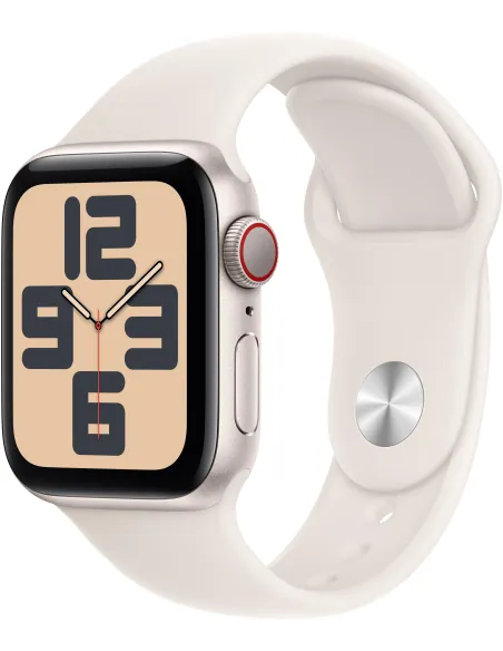 Apple Watch SE MXGK3QL/A GPS Cellular 40mm Caja de Aluminio con Correa Deportiva Blanco Estrella M/L