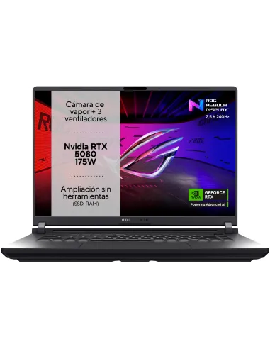 Asus ROG Strix G16 G615LW-S5003 Intel Core Ultra 9 275HX/32GB/1TB SSD/RTX 5080/16" FreeDOS