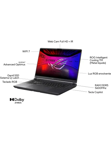 Asus ROG Strix G16 G615LW-S5003 Intel Core Ultra 9 275HX/32GB/1TB SSD/RTX 5080/16" FreeDOS