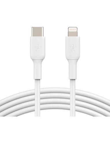 Belkin Boost Charge Cable USB-C a Lightning con Certificación MFI 1m Blanco