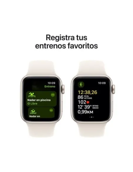 Apple Watch SE MXGK3QL/A GPS Cellular 40mm Caja de Aluminio con Correa Deportiva Blanco Estrella M/L