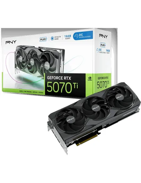 PNY GeForce RTX 5070 Ti OC Triple Fan Plus 16GB GDDR7 Reflex 2 RTX AI DLSS4