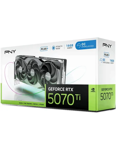 PNY GeForce RTX 5070 Ti OC Triple Fan Plus 16GB GDDR7 Reflex 2 RTX AI DLSS4