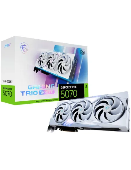 MSI GeForce RTX 5070 GAMING TRIO OC WHITE 12GB GDDR7 Reflex 2 RTX AI DLSS4 Blanca