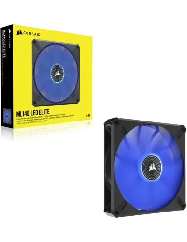 Corsair ML140 LED ELITE Premium Ventilador PWM de Levitación Magnética 140mm Azul
