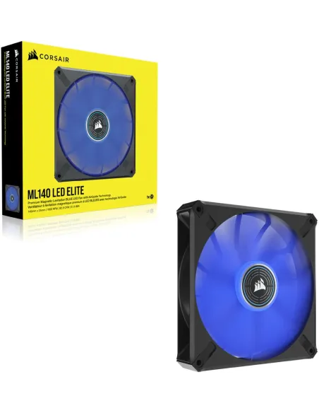 Corsair ML140 LED ELITE Premium Ventilador PWM de Levitación Magnética 140mm Azul