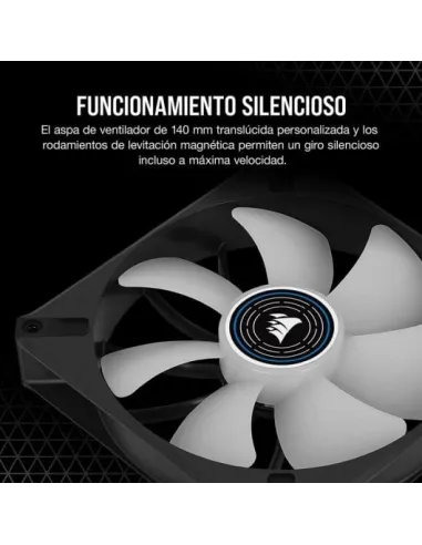 Corsair ML140 LED ELITE Premium Ventilador PWM de Levitación Magnética 140mm Azul