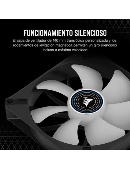 Corsair ML140 LED ELITE Premium Ventilador PWM de Levitación Magnética 140mm Azul