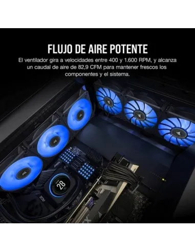 Corsair ML140 LED ELITE Premium Ventilador PWM de Levitación Magnética 140mm Azul