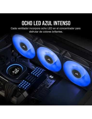 Corsair ML140 LED ELITE Premium Ventilador PWM de Levitación Magnética 140mm Azul