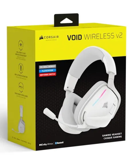 Corsair VOID WIRELESS V2 CA-9011380-WW Auriculares Inalámbricos Gaming Blancos