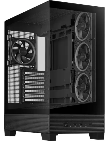 Asus A31 Plus TG ARGB BLACK Mid Tower ATX Doble Cristal Templado USB-C Negra