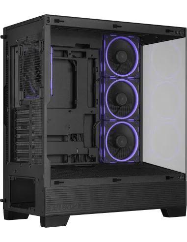 Asus A31 Plus TG ARGB BLACK Mid Tower ATX Doble Cristal Templado USB-C Negra
