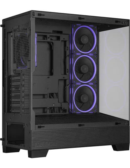 Asus A31 Plus TG ARGB BLACK Mid Tower ATX Doble Cristal Templado USB-C Negra