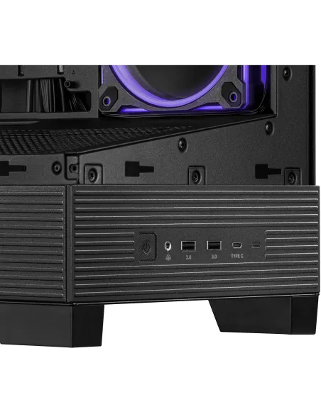 Asus A31 Plus TG ARGB BLACK Mid Tower ATX Doble Cristal Templado USB-C Negra